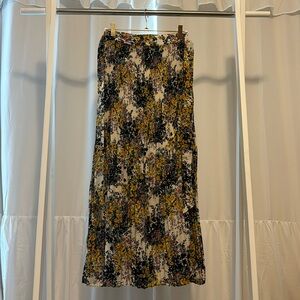 Floral pleated skirt (b2)
